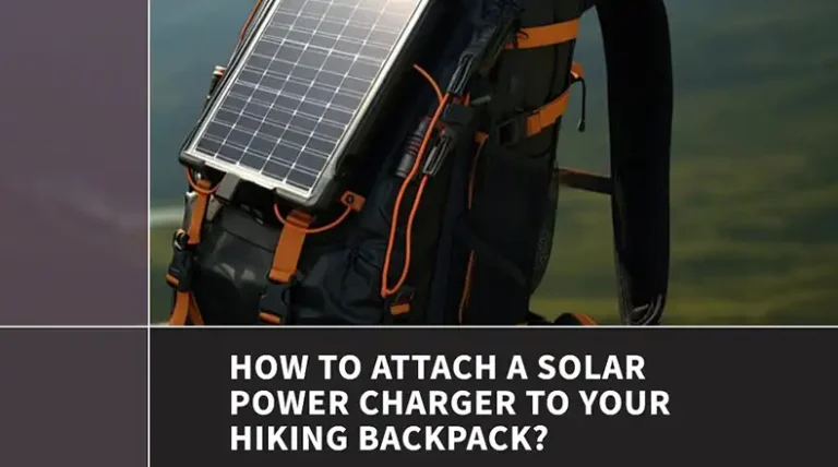 How to Attach a Solar Power Charger to Your Hiking Backpack?