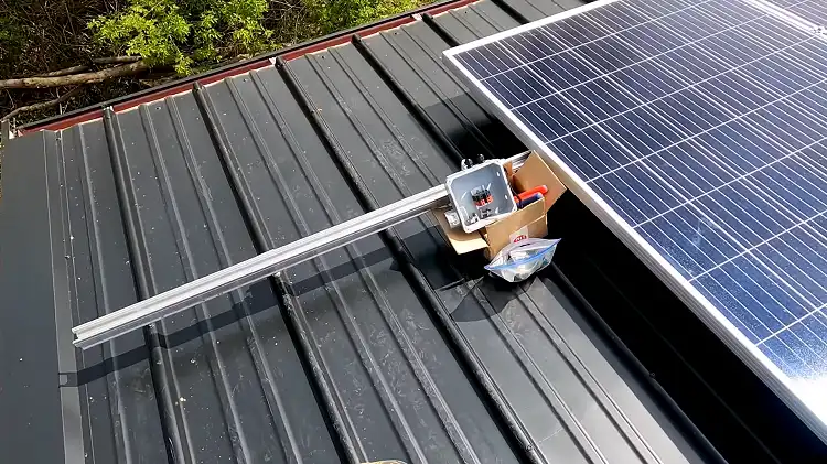 Solar Panels on Standing Seam Roof