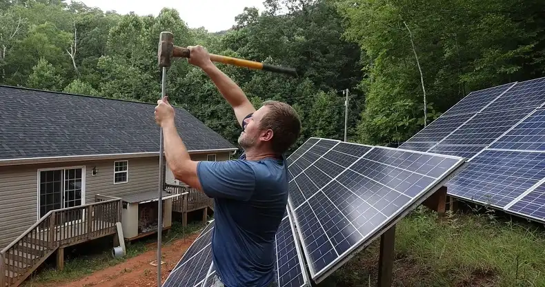 35. Installing Grounding Rods