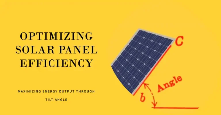 How Much Does Tilt Angle Affect Solar Panels?