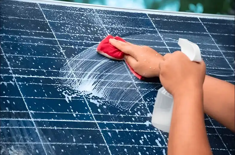 Cleaning the Solar Panels